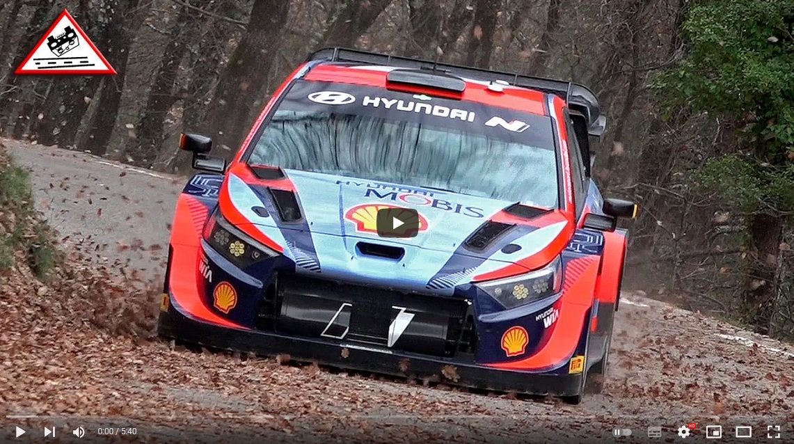 VIDEO: Testy WRC przed Monte Carlo 2023
